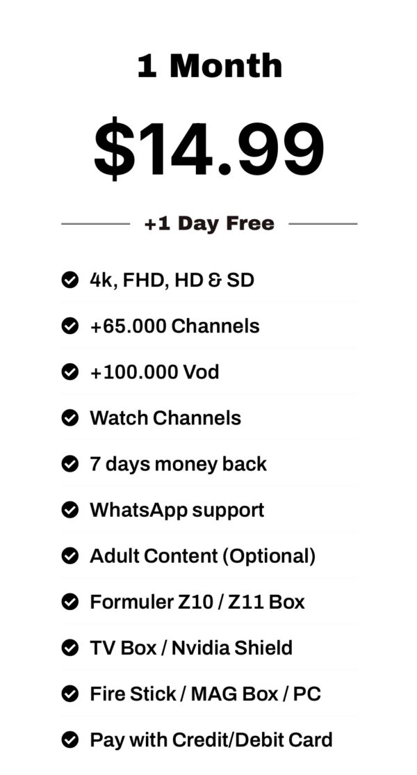 1 Month Subscription